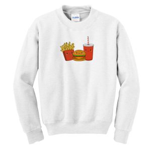 Burger Soda and Fries Sweatshirt