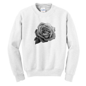 Grayscale Rose Sweatshirt