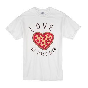 Love At First Bite Pizza T-Shirt