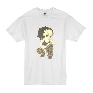 Vintage Betty Boop 90s Hip Hop Camo T-Shirt