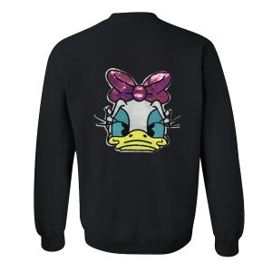 Daisy Duck Face Sad Sweatshirt Back