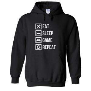 Eat Sleep Game Repeat Hoodie