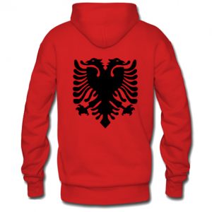 Albanian Flag Hoodie Back