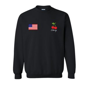 American Flag and Cherry Sweatshirt