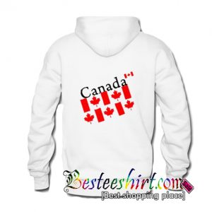 Canada Flag Hoodie Back