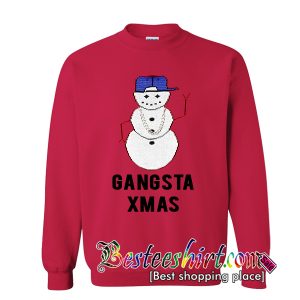 Gangsta Xmas Snowman Sweatshirt