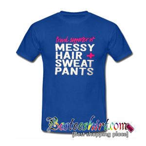 Messy Hair Plus Sweat Pants T-Shirts