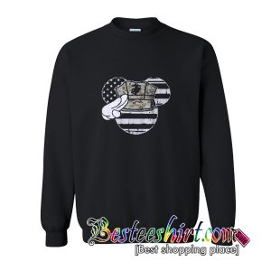 Mouse American Flag Sweatshirt