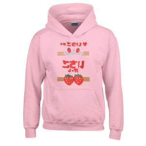Strawberry Japanese Pink Hoodie