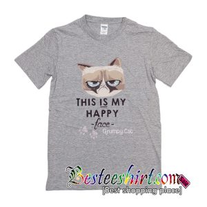 This Is My Happy Face Grumpy Cat T-Shirt