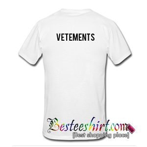 Vetements T-Shirt Back