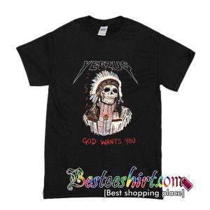 Yeezus Indiana Skull T-Shirt