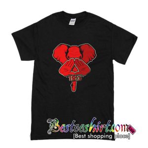 Elephant Delta Triangle Sigma Red Theta T-Shirt