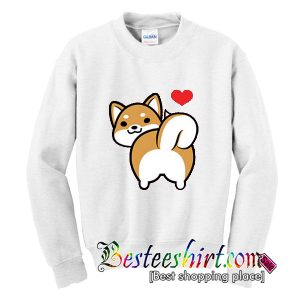 I Love Shiba Inu Butt Sweatshirt