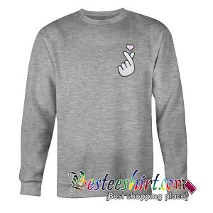 Korean Heart Sweatshirt