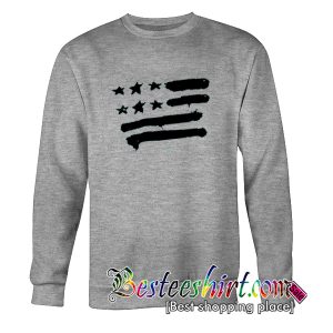 Black American Flag Sweatshirt