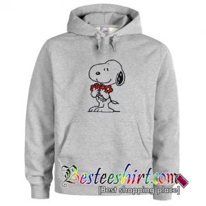 Snoopy With Flowers Hoodie