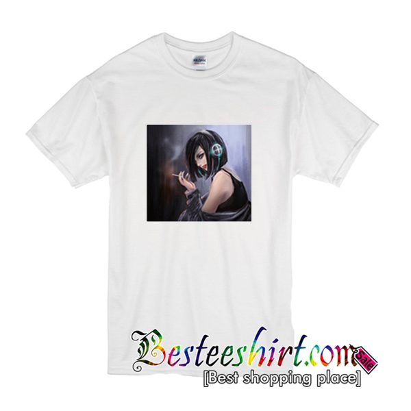 Anime Girl Smoking T-Shirt