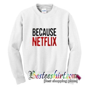 Because Netflix Sweatshirt