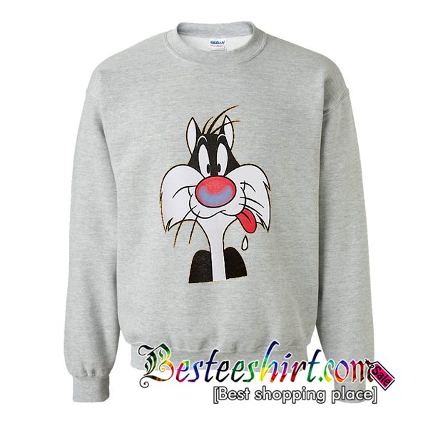 Cartoon Cat Sweatshirt