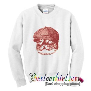 Cat Newsboy Sweatshirt