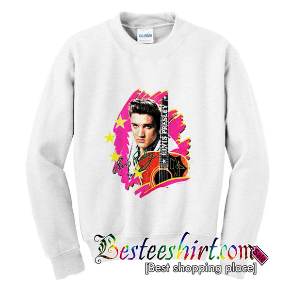 Elvis Presley The King Vintage With Guitar Sweatshirt