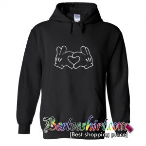 Disney Mickey Heart Hands Hoodie