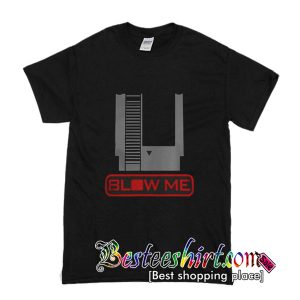 Nintendo Flip Classic Video Game Blow Me T-Shirt