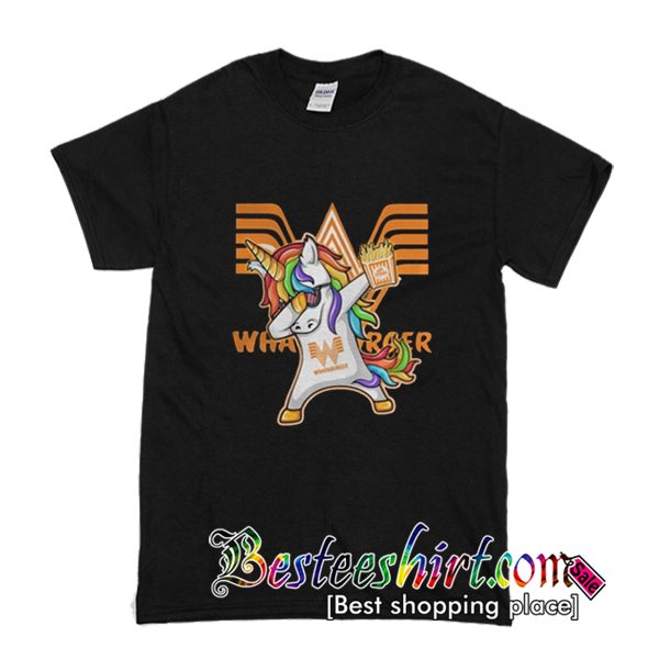 Unicorn Dabbing Whataburger T-Shirt