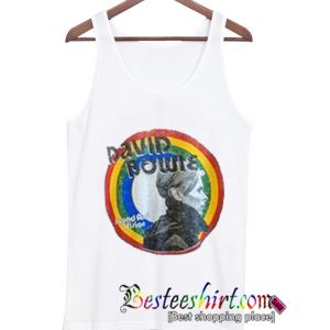 David Bowie Sound and Vision Burnout Rainbow Tank Top
