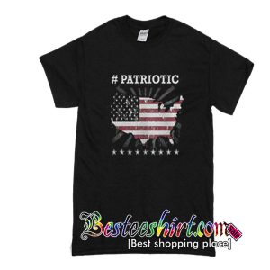 Patriotic hashtag flag 4th of July America shirt