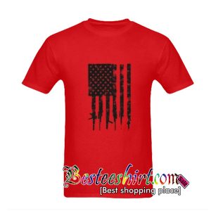 American Flag Gun Shirt