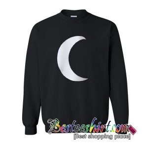 Black crescent moon sweatshirt