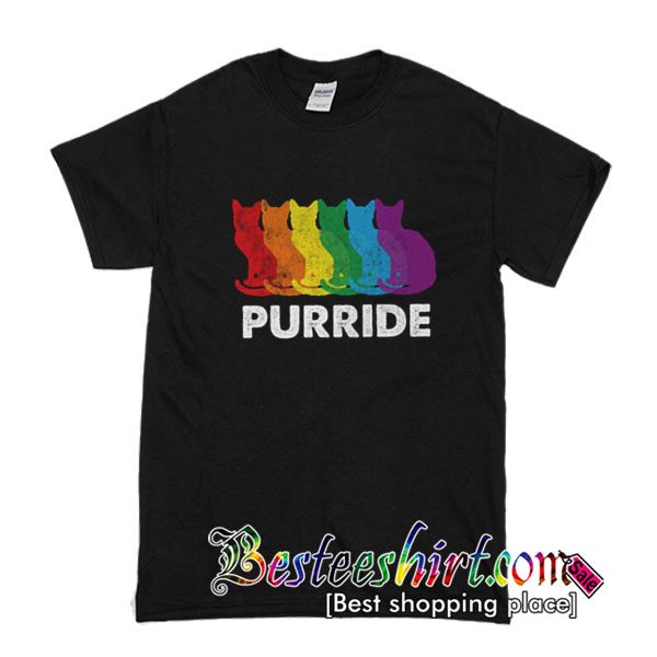 Funny Gay Pride Cat T-Shirt