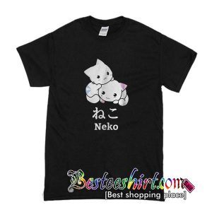 Kawaii Japanese Anime Cat Neko T Shirt
