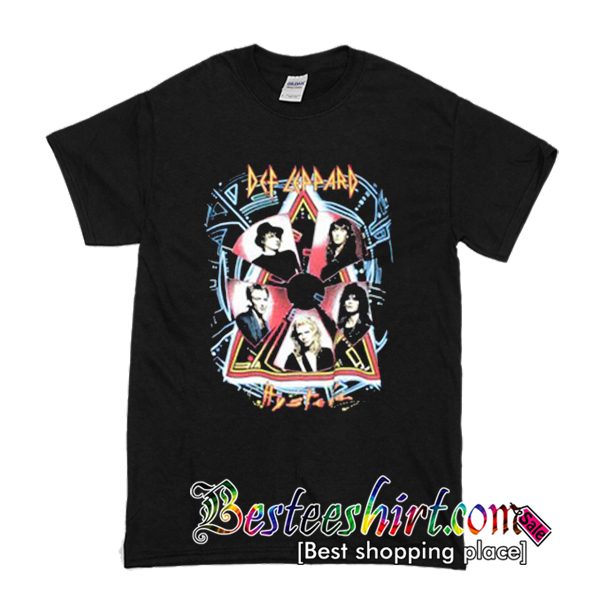 1988 Def Leppard Hysteria Tour T Shirt 80s Band T shirt