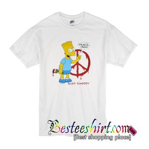 Bart Simpson Peace Man Tshirt