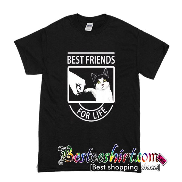 Cat Best Friends For Life Trending Cat Christmas T-Shirt