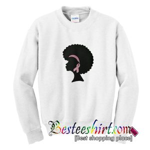 Premium Breast cancer black woman Sweatshirt
