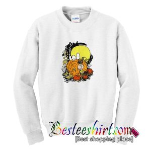 Snoopy and Charlie Brown and Pumpkin Sweatshirt