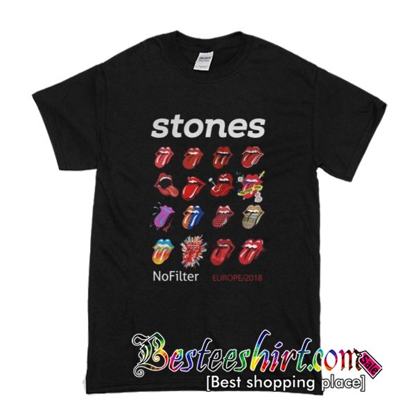 Stones Lips No Filter T Shirt