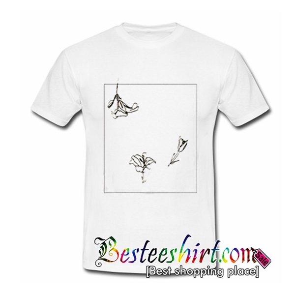 Flower Line Art T Shirt