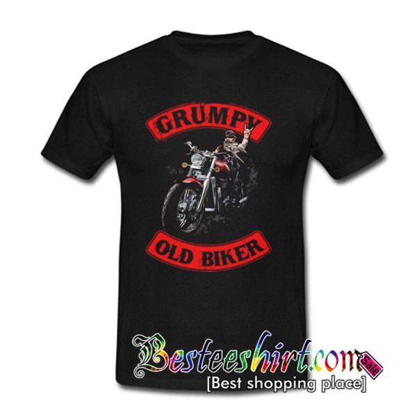 Grumpy Old Biker For Biker Lover T Shirt