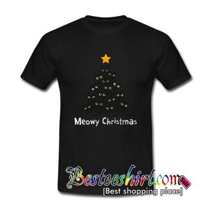 Meowy Christmas Tree T Shirt