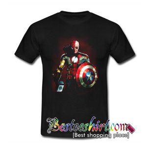 Stan Lee Marvel All Avengers Heroes in One T Shirt