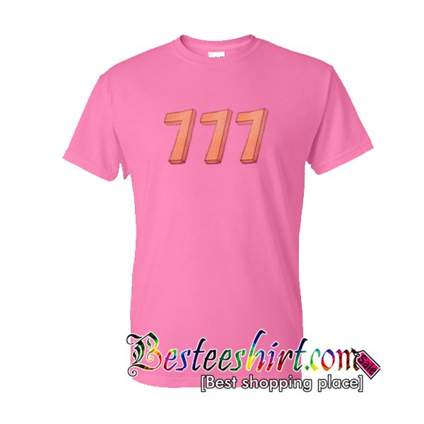 Triple 7 Pink T Shirt RK07