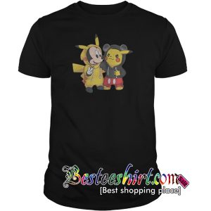 Pikachu and Mickey T Shirt