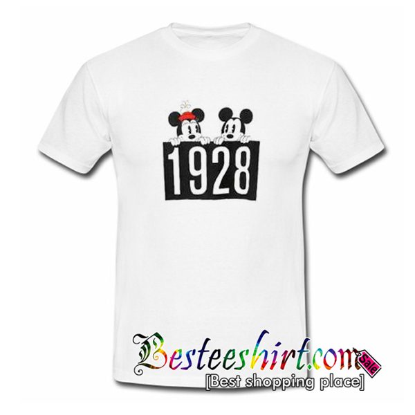 Minnie And Mickey Mouse 1928 T Shirt (BSM)