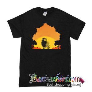 Lion Animals Tree Surrealism T Shirt (BSM)