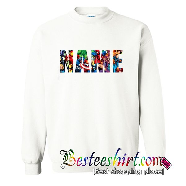 Name Superhero Sweatshirt (BSM)